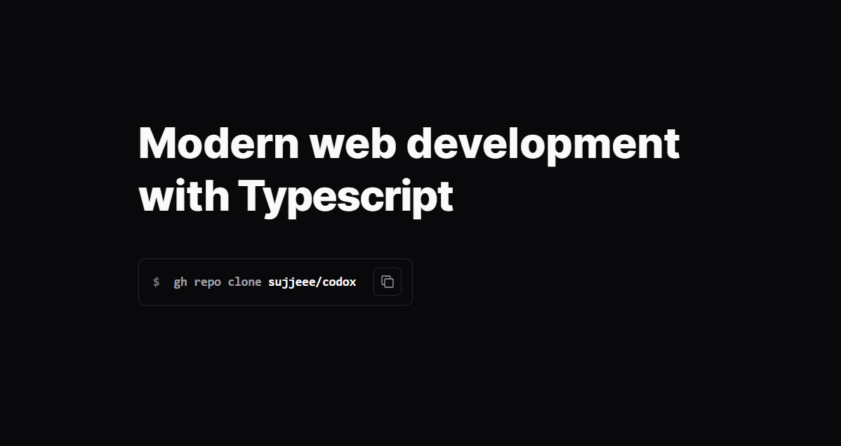 CoDox – A starter template for modern web development with nextjs 13 (app route), tailwindcss, typescript, trpc, clerk auth, and prisma.